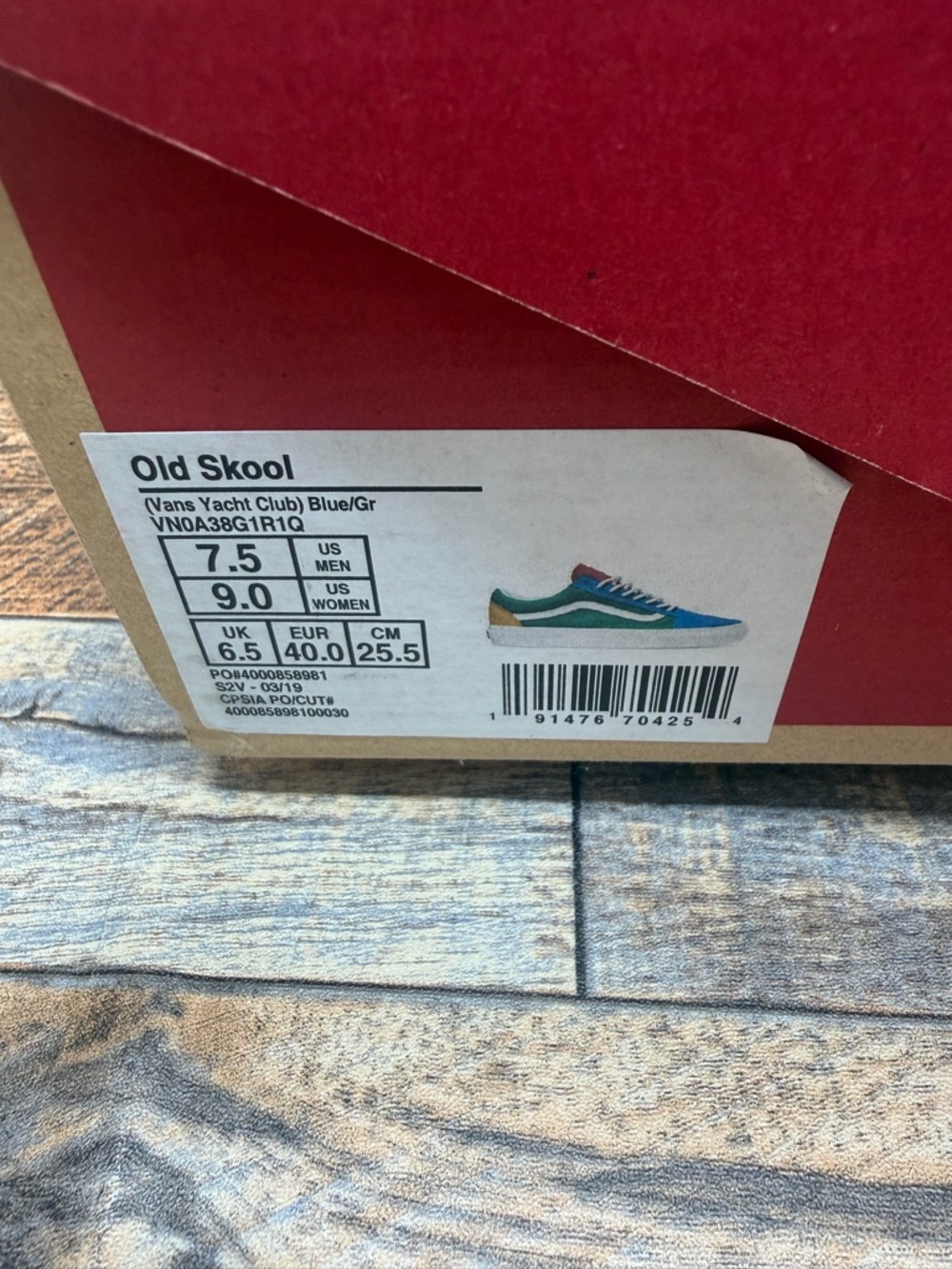 LIKE NEW Vans Old Skool Yacht Club Unisex US Women’s 9 Men’s 7.5 - Picture 12 of 12
